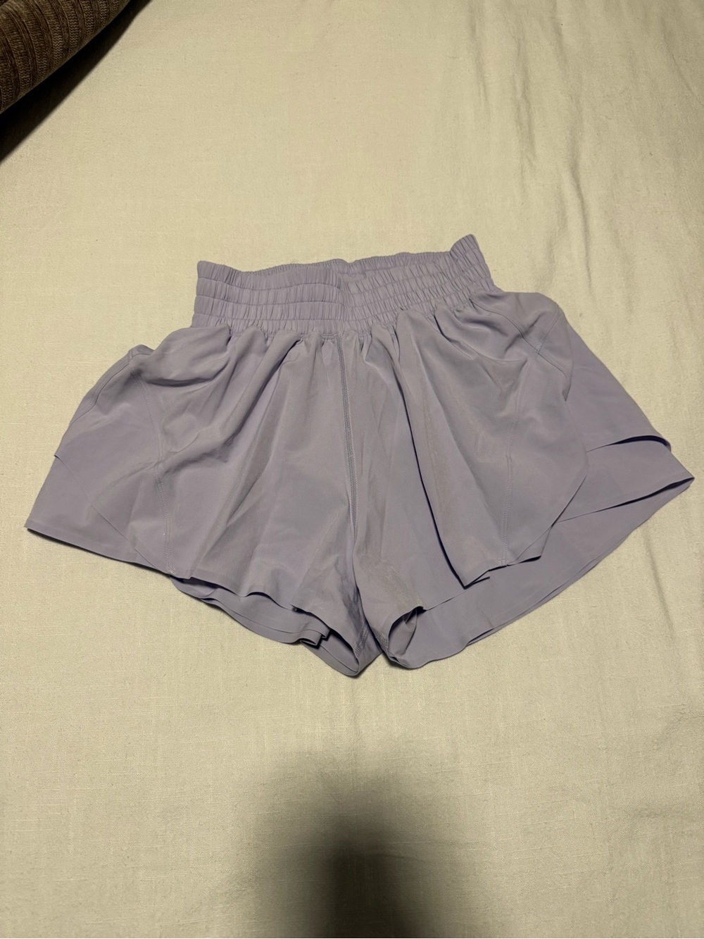 Lululemon Lavender Elastic-Waist Active Shorts